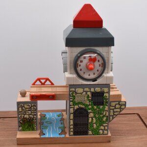 Thomas The Train Wooden Sodor Clock Tower Draw Bridge 2003 Gullane Thomas Ltd